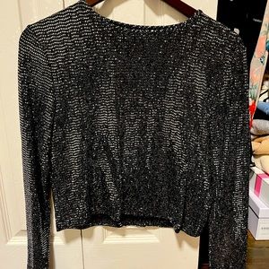 Metallic crop top